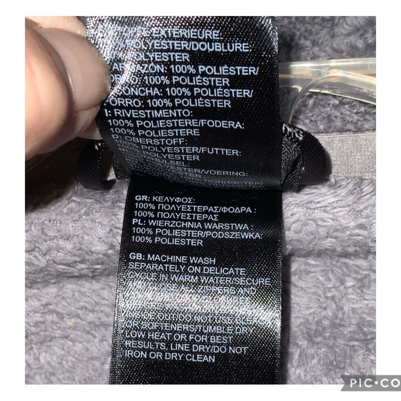 THE NORTH FACE Women's Osito Jacket Gray Zip Up Pockets Sporty SP - Picture 12 of 12